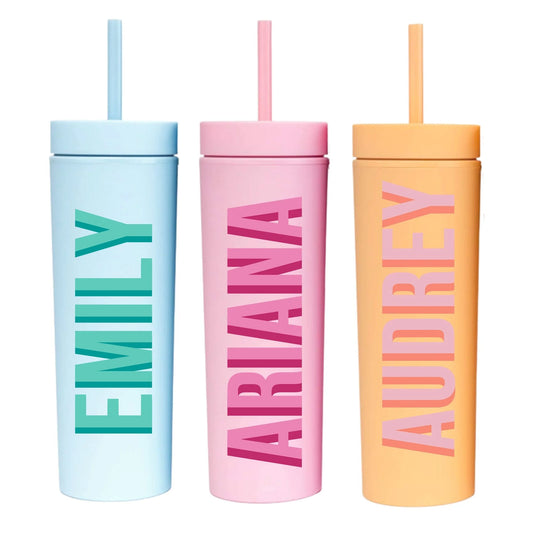 Custom Matte Skinny Tumbler