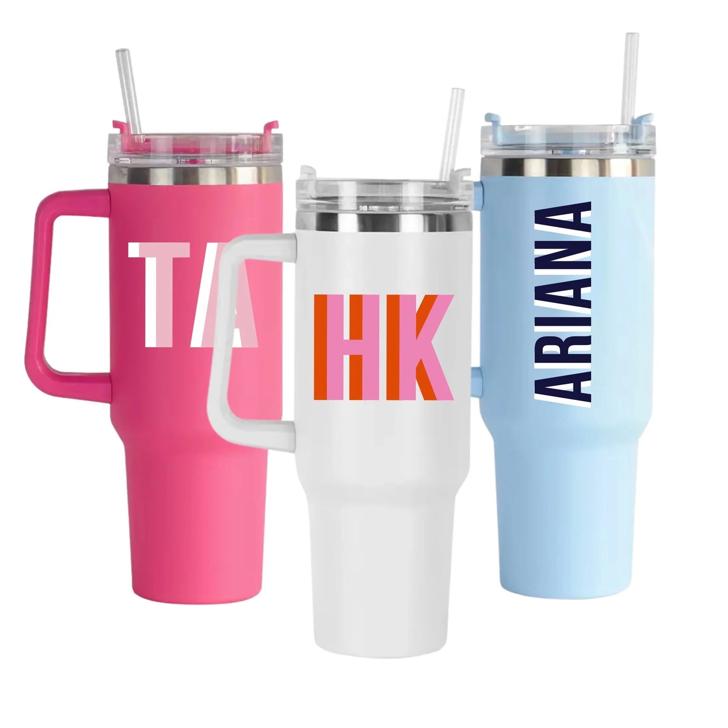 Custom Shadow Monogram 40 oz Tumbler