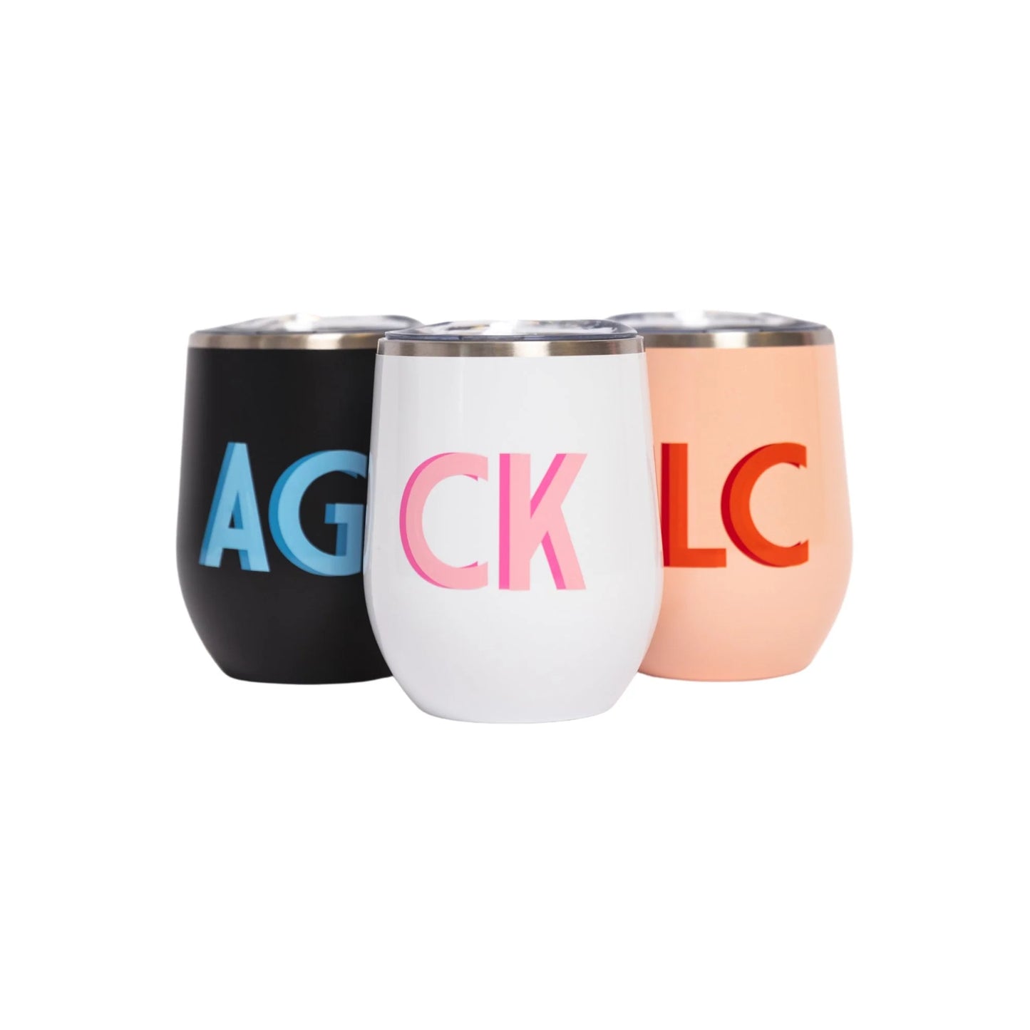Shadow Monogram Wine Tumbler 12 oz